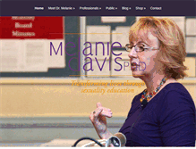 Tablet Screenshot of melaniedavisphd.com